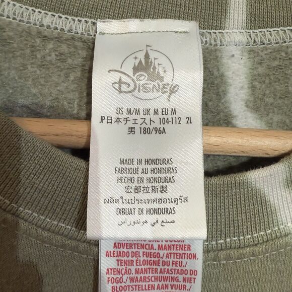 Disneyland Disney Mickey Mouse Sage Green Tie Dye Sweatshirt Unisex M - Picture 2 of 10